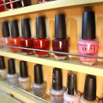 nail polish options at salon